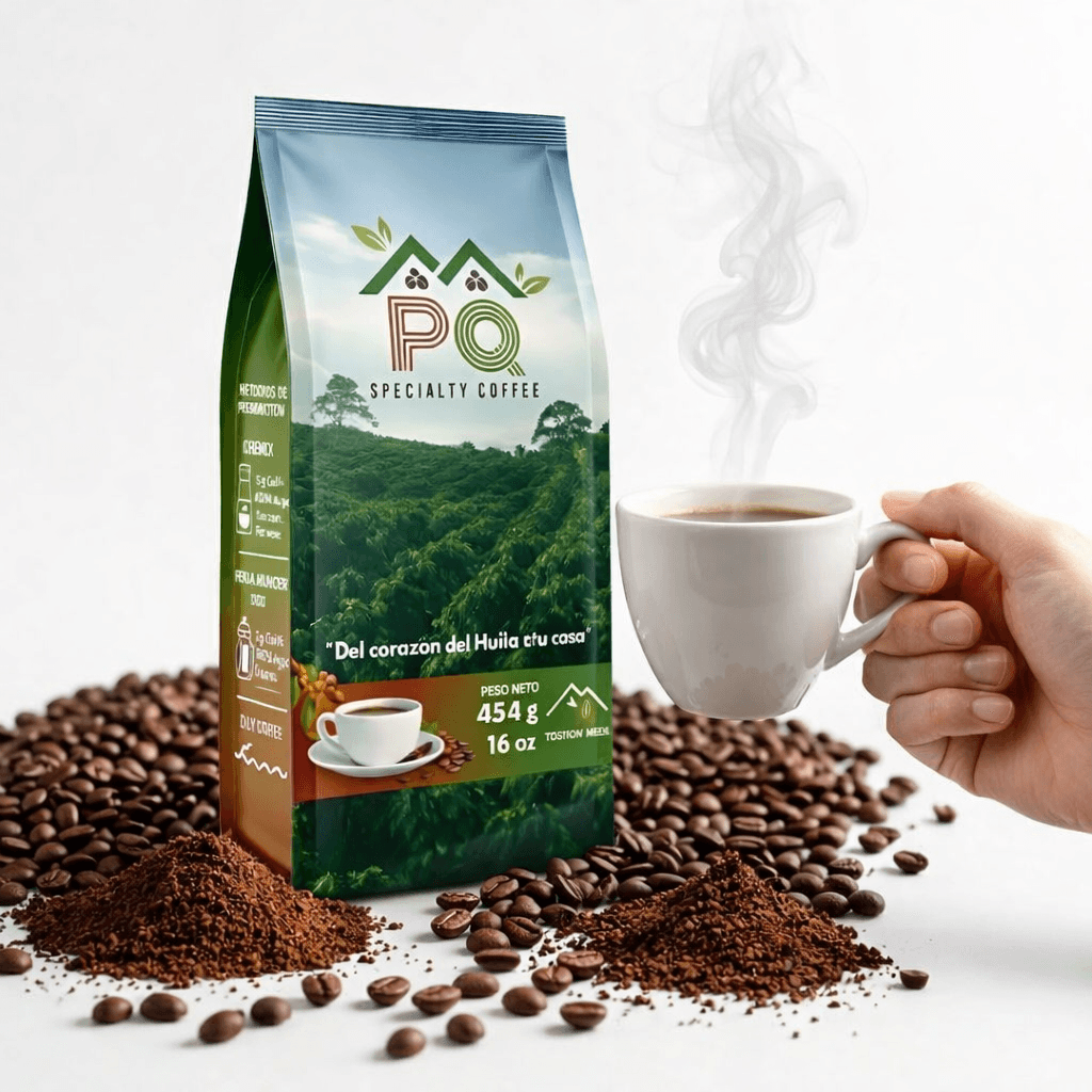 Café premium colombiano tostado artesanalmente
