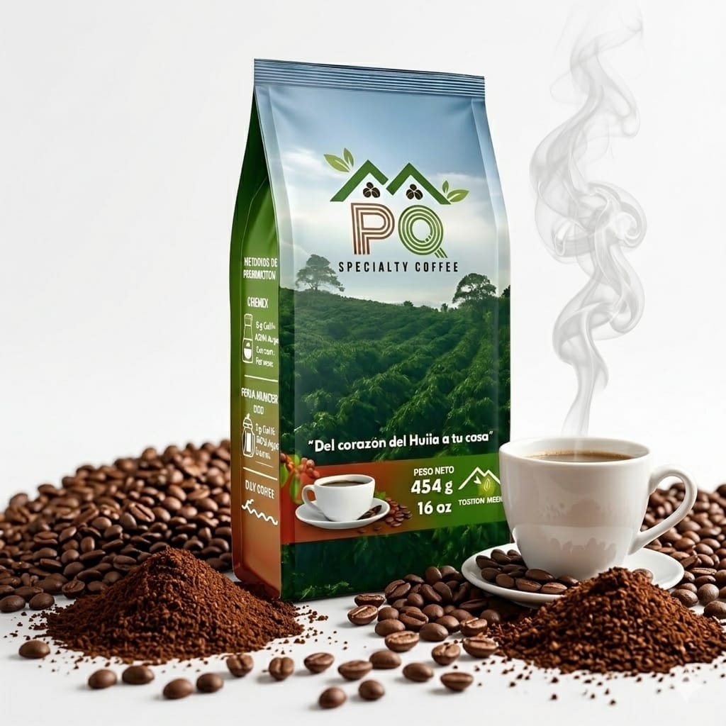 Café premium colombiano tostado artesanalmente
